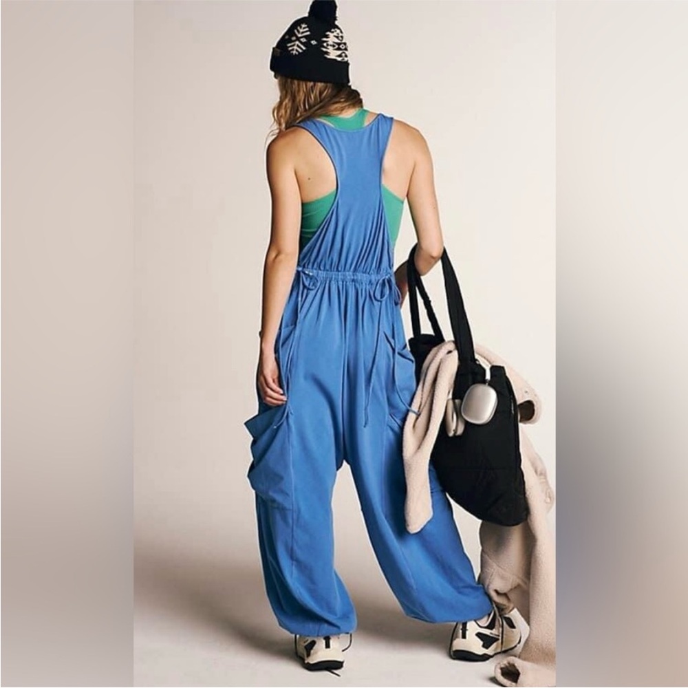 Free People Movement Infinity Onesie Swim Club Blue - Picture 3 of 14